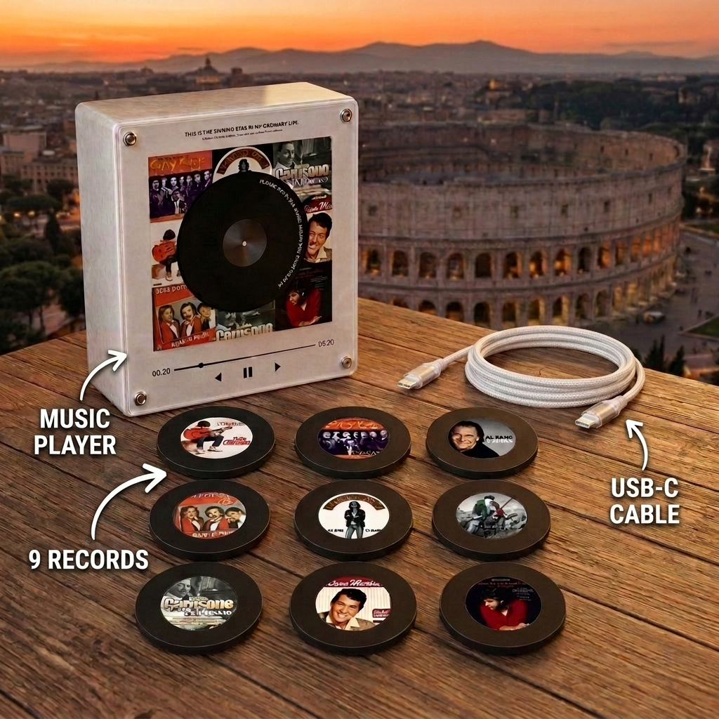 Italian Nostalgia Magnetic record Player