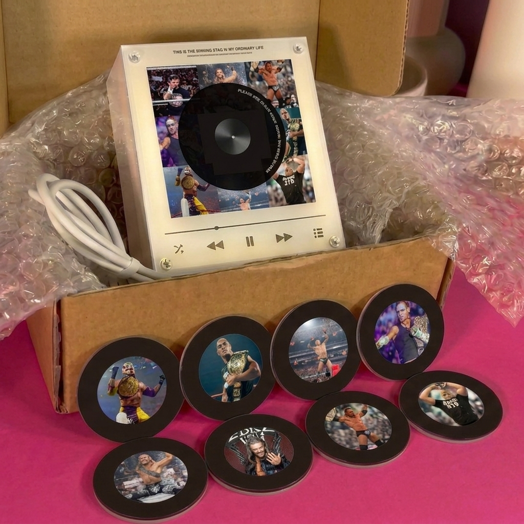 WWE Magnetic record Player