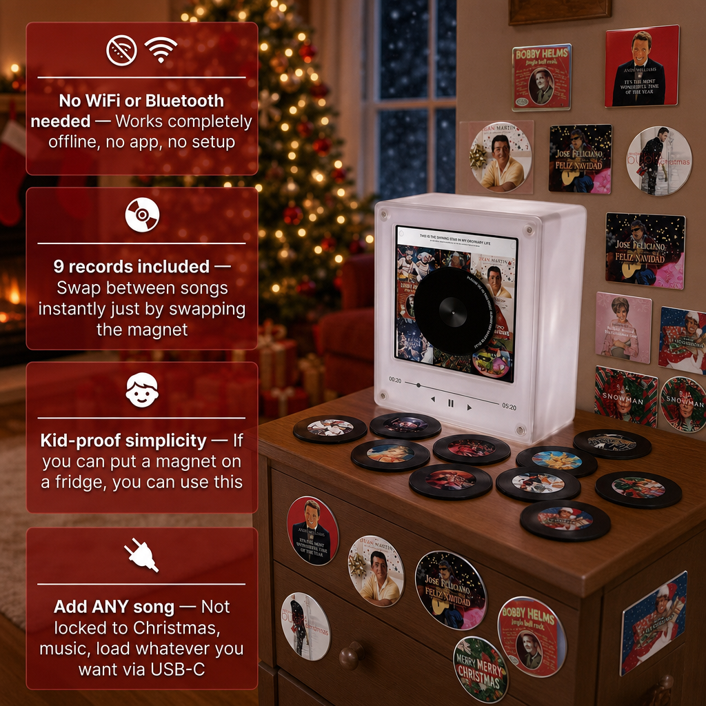 Christmas edition Magnetic record Player