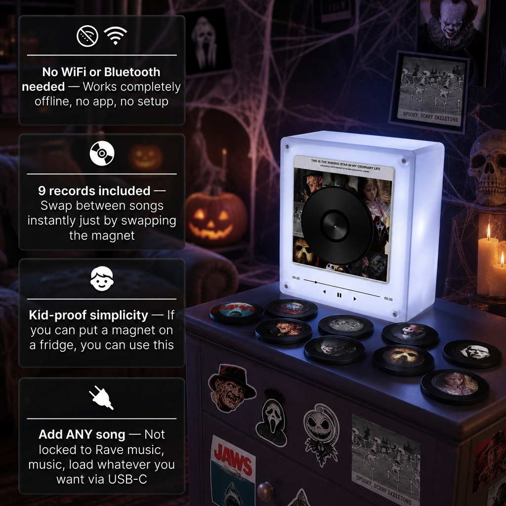 Horror edition Magnetic record Player